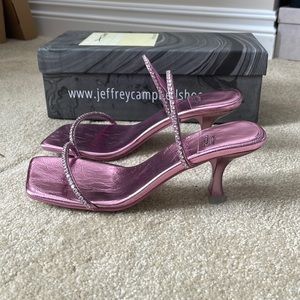 Jefferey Campbell Metallic Pink Mule